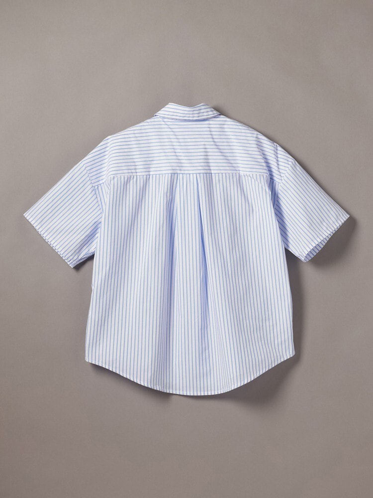 シャツ - Cotton Poplin リラックスポプリンショートスリーブシャツ 12