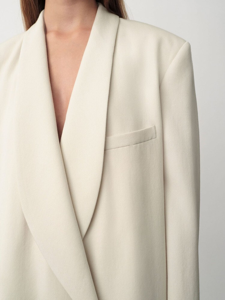 超美品☆カルバンクライン☆可愛いバルーンスリーブが特徴のウールジャケットコート Calvin Klein（カルバン・クライン） ブルゾン レディース ベルト付き