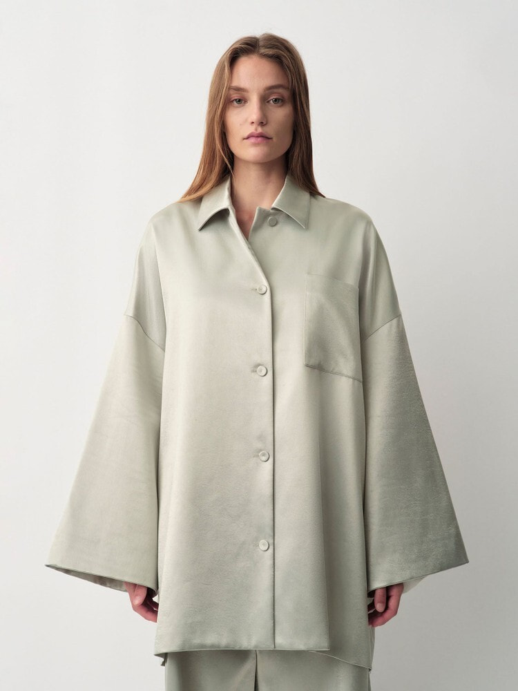 インゲボルグ　近年モデル　綿麻ローンピコフリルシャツブラウス　定価36300円 セール】 【OUTLET】綿麻ローンピコフリルシャツブラウス （シャツ