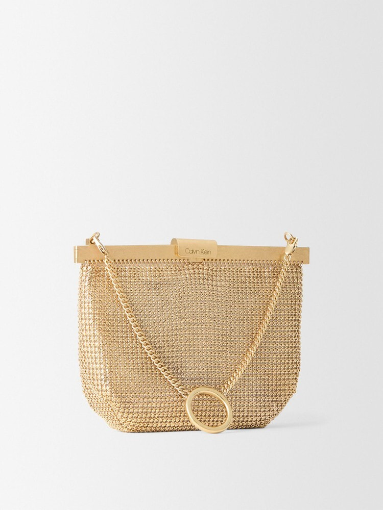 新品   カルバンクライン ショルダーバッグ ゴールド カルバンクライン Calvin Klein バッグ ショルダーバッグ 斜め掛け