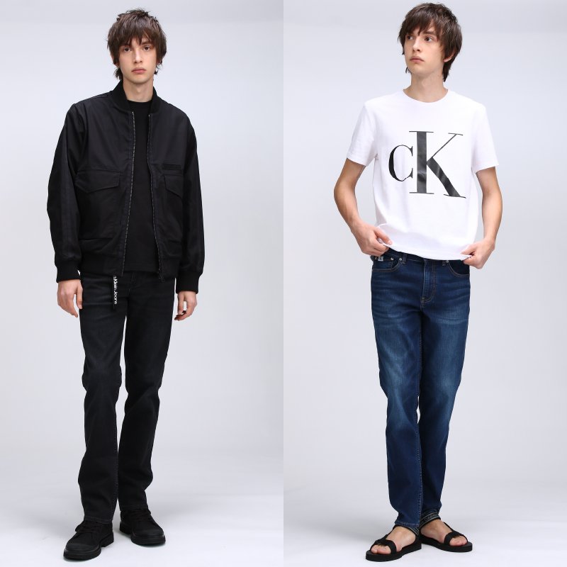 Calvin Klein Jeans　カルヴァンクライン　ダメージデニムパンツ